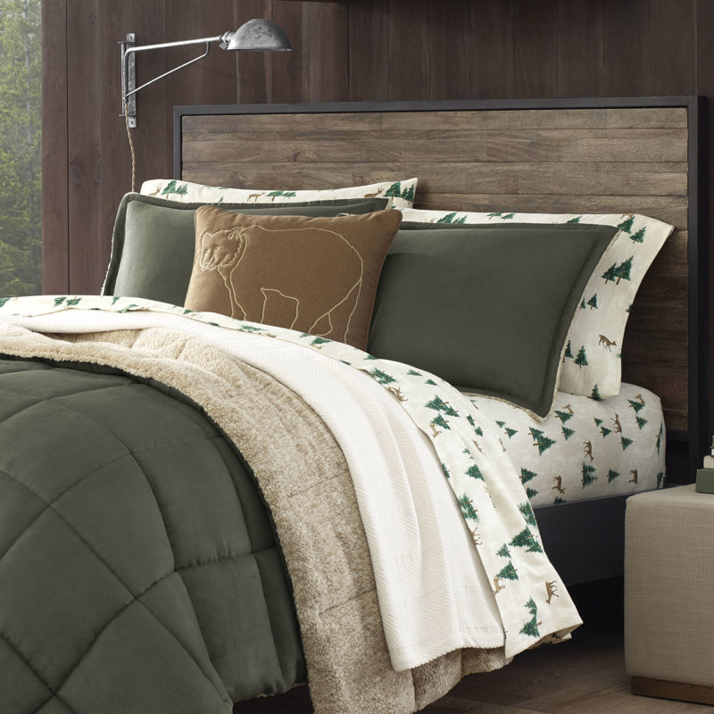 Eddie Bauer Sherwood Cozy Reversible Micro Suede Comforter Set & Reviews Wayfair
